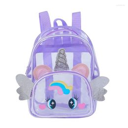 School Bags Clear Backpack Purse See-through Casual Daypack Travel Shoulder Bag