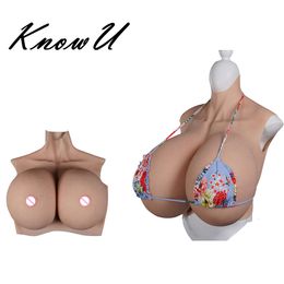 Catsuit Costumes Z Cup Big Soft Fake Breast Realistic Cosplay Chests Artificial Silicone Boobs for Crossdress Transgender