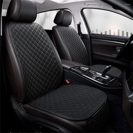 Car Seat Covers Waterproof PU Leather Cover Protector Mat Universal Front Backret Breathable Van Auto Cushion Pad