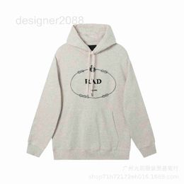 Men's Hoodies & Sweatshirts Designer 23ss Autumn/Winter New Simple and Versatile Men's and Women's Chest Large Embroidered Fleece Hooded Sweater SSSN