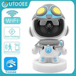 Baby Monitors UTOOEE 5MP WIFI Robot Camera AI Human Tracking Indoor Baby Monitor IR Night Vision Security IP Camera CCTV Yoosee App Q231104