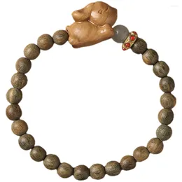 Charm Bracelets Bracelet Sandalwood Women Girls Wooden Beads Couples Adorable Women's Charms & Beaded Jewelry