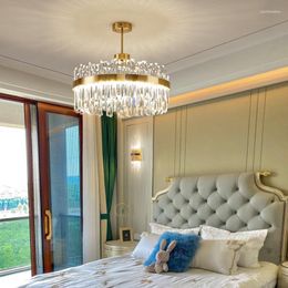 Chandeliers Modern Crystal Chandelier Intelligent Dimming Living Room Creative Restaurant Bedroom Lamp Atmospheric Luxury High-end