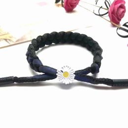 Charm Bracelets Supply The Same Paragraph Girlfriends Student Couples Small Daisy Bracelet Braided Rope Can Be Drawn Size