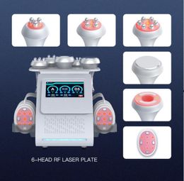 High quality 6 in 1 slimming 80K Cavitation EMS Belly Lase fat reduce Vacuum Ultrasonic Radio Frequency RF Massager Body Slimming Weight loss beauty machine