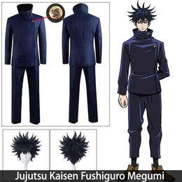 Cosplay Anime Jujutsu Kaisen Cosplay Costume Fushiguro Megumi School Uniform Wig Suit Halloween Adult
