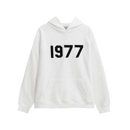 ESSENTIALS hoodie 1977 two-piece set designer hoodie High street pullover loose cotton Autumn winter warm number letter Versatile mens and womens fashion hoodies xl