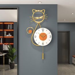 Wall Clocks Metal Silent Clock Hands Mechanism Large Art Digital For Bedroom Deco Cuisine Design Decoration