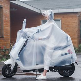 Raincoats Transparent Bicycle Raincoat Windproof Chubasaquero Motorcycle Raincoat Impermeable Transparent Raincoat Single Pair Raincoat 230404