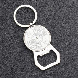 Perpetual Calendar Keychain Bottle Opener Keychain Metal Automobile Pendant Party Gift Key Holder Gift Jewellery