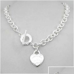 Pendant Necklaces Design Man Women Fashion Necklace Chain S925 Sterling Sier Key Return To Heart Love Brand Charm Wi Drop Delivery J Dhtgn