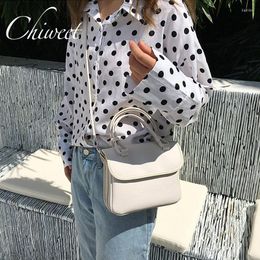 Evening Bags Luxury White Women Bag Designer PU Leather Tote Ladies Purses And Handbags Vintage Small Messenger Multilayer Shoulder