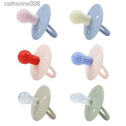 Pacifiers# 1Pcs Baby Soother Pacifier Boy Girl Soft Silicone Teether Nipple Sleeping Round Head Pacifier Nursing Chew Pacifier AccessoriesL231104