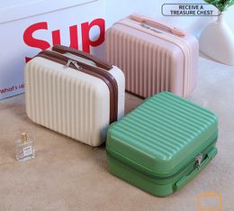 Suitcases suitcase mini ABS cosmetic case 13 inch female small travel bag 230404