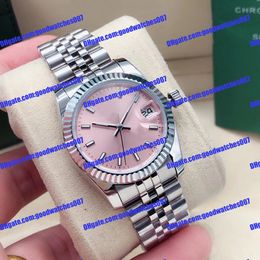 High-quality women's watch 278274 178274 278271 31MM pink luminous dial stainless steel commemorative strap 278274-0014 sapphire glass calendar display wristwatch