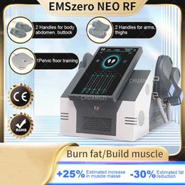 DLS-EMSlim 4 Strap Neo Ems Fems Heating Neo Body Slimculpting Portable Emszero Muscle Stimulator Machine 13 Tesla Newculpt CE Certification