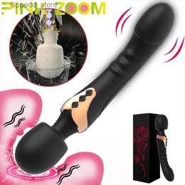 Other Massage Items Powerful Dildos Vibrator Dual Motor Silicone Large Size Wand G-Spot Massager Sex Toy for Women Clitoris Stimulator for Adults Q231104