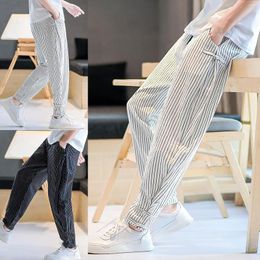 Men's Pants Men'S Loose Straight Cotton Bloomers Summer Casual Parachute For Men Indoor Outdoor Chinos Slim Fit