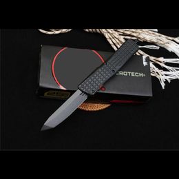 UT-Models Sea-Dragon Automatic Knife D2 Blade Aluminium Alloy Double action Combat Auto Pocket Knives Self-Defense Micro Cutting Tools