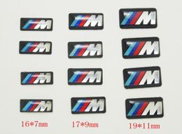 100pcs Tec Sport Wheel Badge 3D Emblem Sticker Decals Logo For bmw M Series M1 M3 M5 M6 X1 X3 X5 X6 E34 E36 E6 car styling sticker1271031