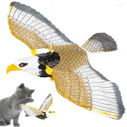 Cat Toys Flying Bird Toy Simulated Eagle Interactive Dog Interesting Hanging Parrot Rotating Teasering Play Kitten Pet