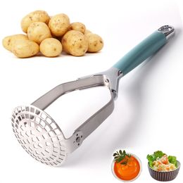 Stainless Steel Potato Masher Household Potatoes Pressure Machine Folding Manual Kitchen Gadget Crusher Fruit Vegetable Tools