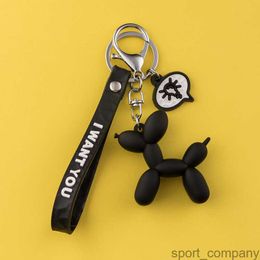 Stereo Balloon Dog Keychains Key Ring Cute Creative Cartoon Mobile Phone Bag Car Pendant Fun Keychain New Fashion