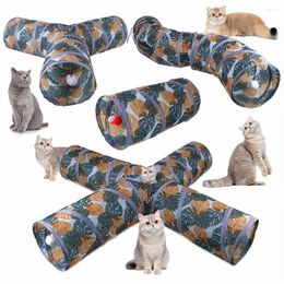 Cat Toys Cats Tunnel Foldable Pet Kitty Training Interactive Fun Toy Bored For Puppy Kitten Play Tube