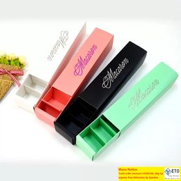 Macaron packaging wedding candy Favours gift Laser Paper boxes 6 grids Chocolates Boxcookie box