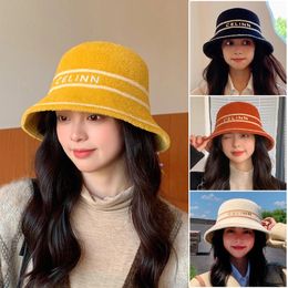 Bucket Hats Wool artificial fur bucket hat winter insulation fisherman hat women's thick fur hat unisex outdoor camping fishing hat men's hat 231104