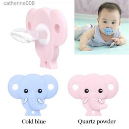 Pacifiers# Newborn Baby Teeth Soft And Sleep Type Food Grade Silicone Elephant Pacifier Baby Silicone Sleeping Pacifier Boy Girl SootherrL231104