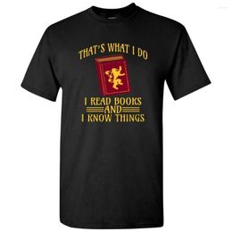 Men's T Shirts Thats What I Do Read Books And Know Things - Funny Quote Reading Shirt