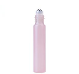 Colourful 3ml 5ml 10ml 15ml ROLL ON GLASS ESSENTIAL OIL BOTTLE Perfume stainless steel Roller ball fragrance bottle LL