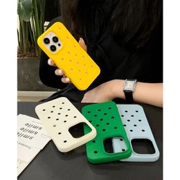 Phone Case New Hole Soft Tpu for iPhone 15 14 Pro Max 11 12 13 Back Cover Japan and Korea Fundas 231104