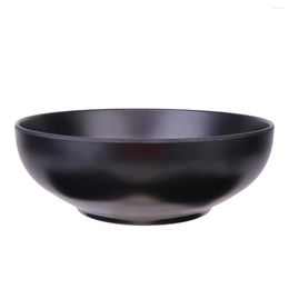 Bowls A5 Melamine Tableware Bowl Japanese Style Ramen Black Porcelain Imitation Noodle Container For Home (Only 1pc)