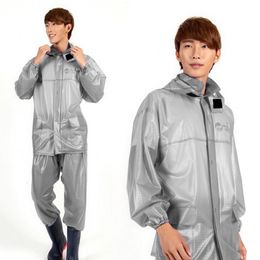 Raincoats Plastic motorcycle raincoat reusable waterproof raincoat adult wet gear vest 230404