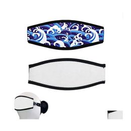 Other Pools Spashg Sublimation Neoprene Diving Mask Strap Ers Wrapper Protector Band Blank Diy Printing Drop Delivery Home Garden Dhkxl