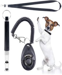 Dog Training Whistle With Clicker Kit Adjustable Pitch Ultrasonic With Lanyard For Pet Recall Silent Control JK2012KD7946191