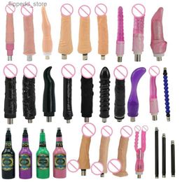 Other Massage Items ROUGH BEAST 28 Types Traditional Sex Machine Attachment 3XLR 3PRONG Attachment Dildo Sex Masturbation Love Products for Adult Q231104