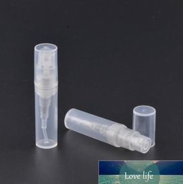 Wholesale Clear Refillable Spray Empty Bottle Small Round Plastic Mini Atomizer Travel Cosmetic Make-up Container For Perfume Lotion bottles 2ML/2G