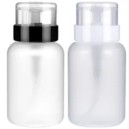 Nail Gel 2 Pcs Squeeze Bottle Make Empty Bottles Dispenser Polish Remover Clear Plastic Container Travels Supplies