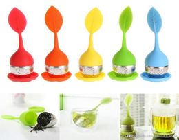 Leaf Silicone Tea Infuser Fruits Creative Tea Strainers With Stainless Steel Tea Filter Food Grade Silicone Tealeaves bag6066835