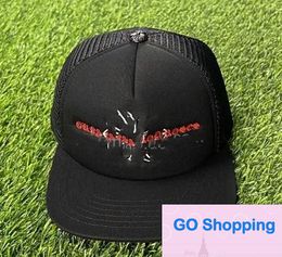 Trucker Cap European Summer Embroidery Flat Brim Baseball Caps Men and Women