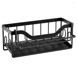 Kitchen Storage Adhesive Sink Tray Drainer Rack Wall Mounted Easy Installation For Organizer Home Counter Plate Cup Bowl Tableware