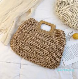 HBP Non-Brand Summer beach straw bag portable women's Korean street fashion leisure holiday simple Handmade sport.0018 61