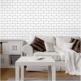 Wall Stickers 3D Brick DIY Self Adhensive Decor Waterproof Covering Wallpaper For TV Background Kids Living Room