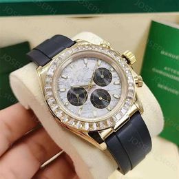 Watches Automatic mechanical men's luxury designer fashion meteorite face dial folding buckle sapphire glass star business handbag J230404