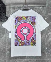 Men's T-shirts Classic Heart Luxury t Shirt Ch Brand Tops Tees Men Women Sanskrit Letter Chromes Sweatshirts Short Sleeve Horseshoe Designer Couple Cross T-shirtsZXD