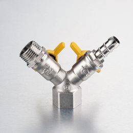 Kitchen Faucets Manufacturer Double Connexion Single Nozzle External Wire Gas Valve Brass Claw Manufacturers