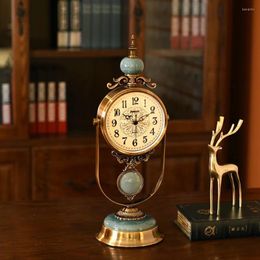 Table Clocks Home Decorations Digital Vintage Old Style Mechanical Living Room Bedrooms Reloj Escritorio Decor